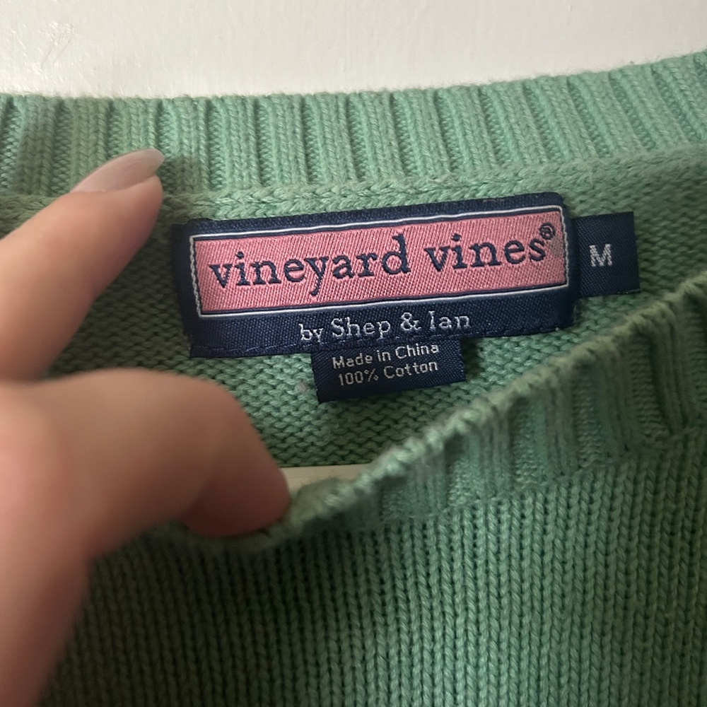 Vintage Vineyard Vines Men’s Medium Sweater Mint Green fits like Large/XL